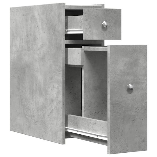 vidaXL Badezimmerschrank B21.5xT50xH60cm Gray