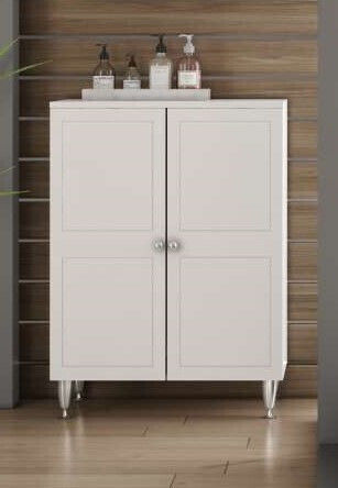 Drop Classic II Badezimmerschrank B61xT32xH83cm Weiß