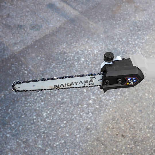 Nakayama EC1620 Teleskopisches Kettensäge Akku 21V Solo Gesamtlänge 300cm und Klinge 20cm