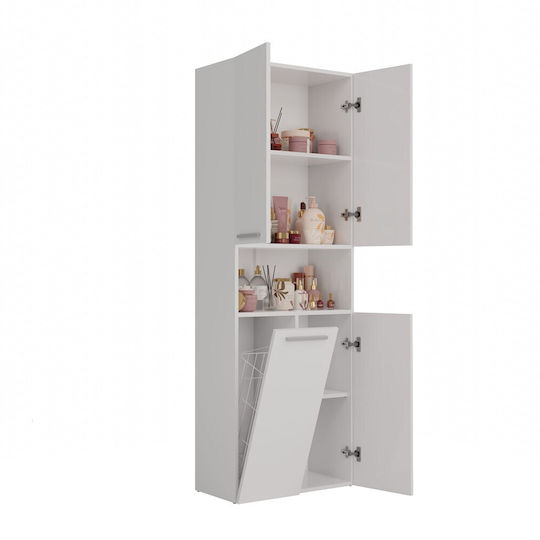 Topeshop Nel 1K DK Στήλη Μπάνιου Δαπέδου Μ60xΒ30xΥ174cm Λευκή