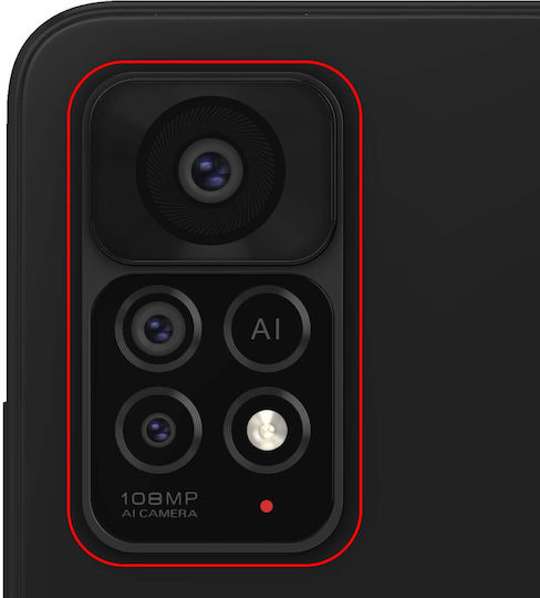 Clappio Rear Camera Lens Xiaomi Redmi Note 11 Pro 5g Black