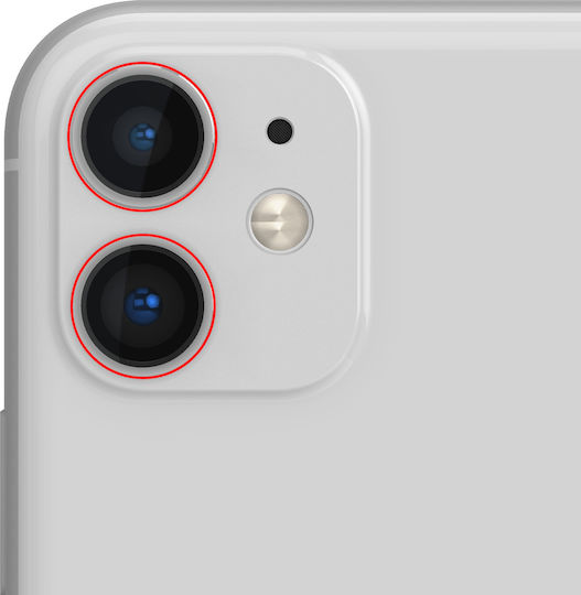 Clappio Rear Camera Lens Iphone 11 100% Compatible White
