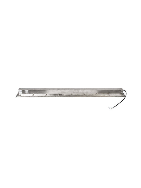 GloboStar Mina Outdoor Floor Lamp LED Wall Washer 18W with Warm White Light IP68 Gray