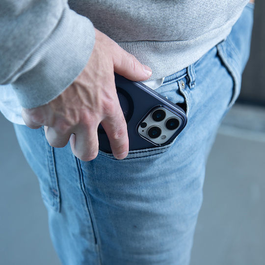 Carcasă Slim Incase Magsafe pentru iPhone 16, Albastru Spațiu Profund