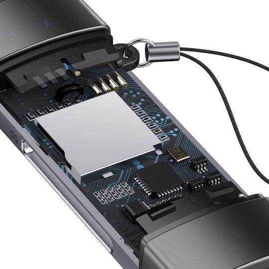 Baseus Lite Series Card Reader USB 3.0 Type-C για SD Γκρι