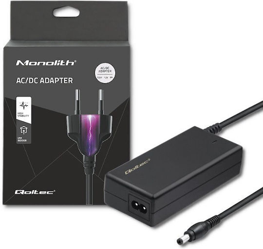 Qoltec Universelles Netzadapter 12 6A mit Leistung 72W (51106)