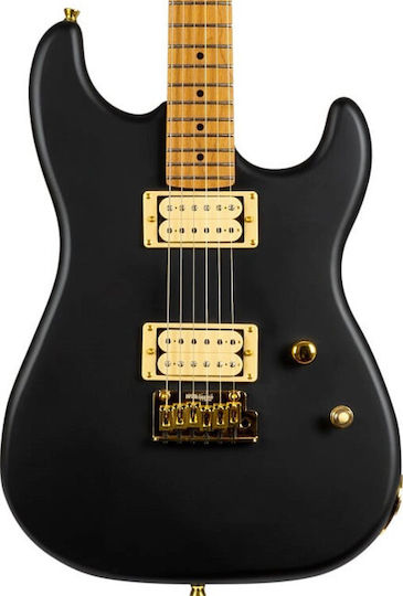 Jet Guitars Jet Ηλεκτρική Κιθάρα ST Style με HH Διάταξη Μαγνητών Μαύρη με Θήκη
