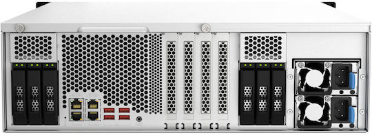 QNap TS-h2287XU-RP NAS Rack με 22 θέσεις για HDD/SSD και 2 θύρες Ethernet