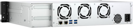 QNap TS-855eU-8G NAS Rack με 8 θέσεις για HDD/M.2/SSD και 2 θύρες Ethernet