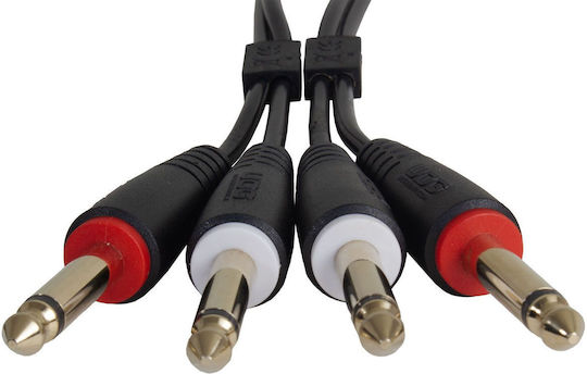 UDG Cable 2 x 6.3mm male - 2x 6.3mm male 3m (U97004BL)