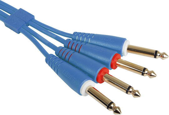 UDG Cable 2 x 6.3mm male - 2x 6.3mm male 3m Yellow (U97004YL)