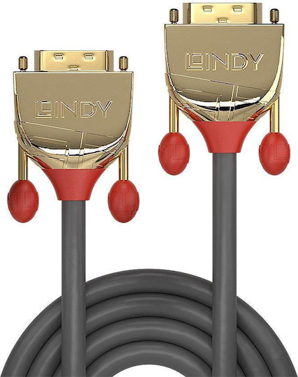 Lindy 2m DVI-D male to DVI-D male Cable Black (36202)