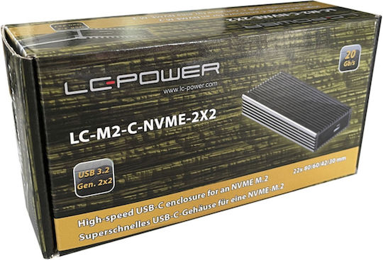 LC-Power Θήκη για Σκληρό Δίσκο M.2 SATA III με σύνδεση USB 3.2