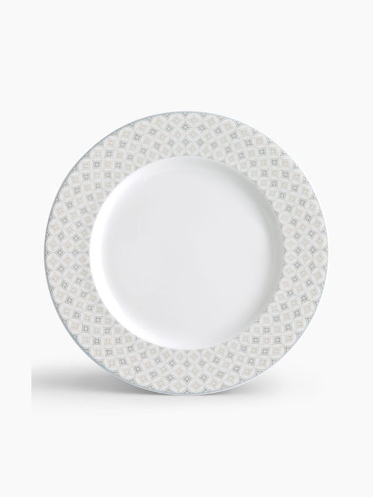 Ionia Harmony Serving Platter made of Porcelain Beige with Diameter 30cm Ionia Harmony Serving Platter made of Porcelain Beige with Diameter 30cm