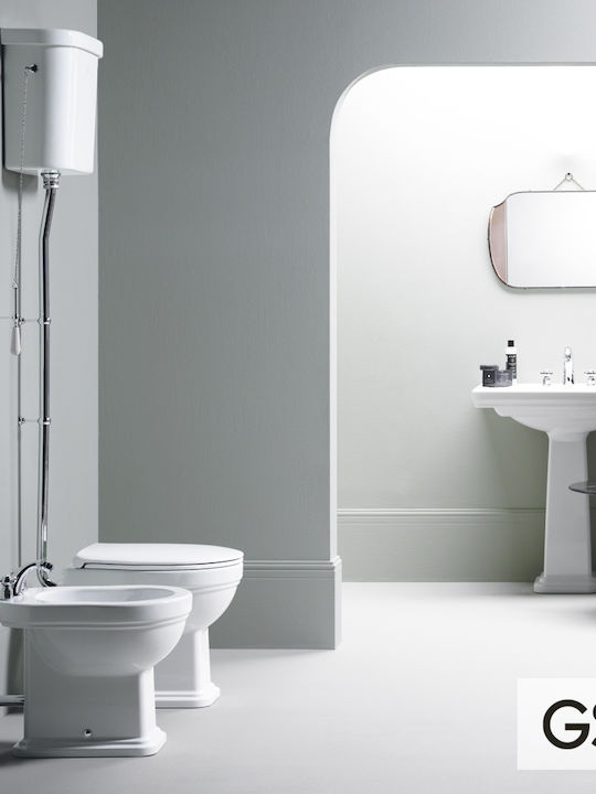 GSI Floor-Standing Toilet with Flush with Cover Soft Close White