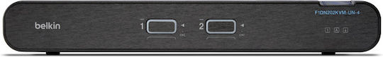 Belkin F1DN202KVM-UN-4 KVM и превключвател на данни F1DN202KVM-UN-4