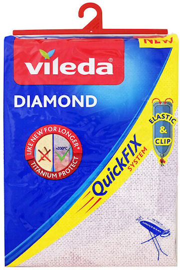 Vileda Diamond Ironing Board Cover Pink 130x45cm