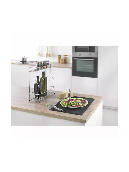 Metaltex Tabletop Balsamico Metal Base 35x35x37cm Silver