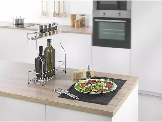Metaltex Metallische Tischbasis Balsamico 35x35x37cm Silber