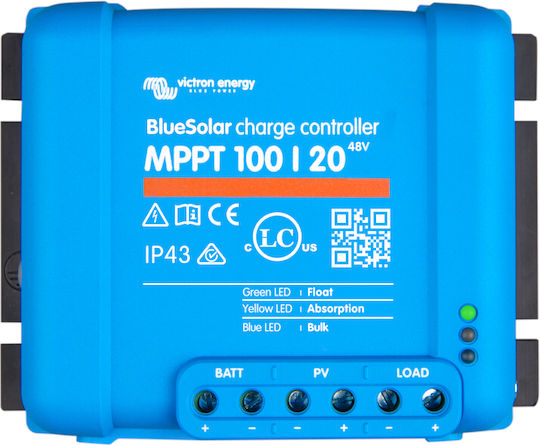 Victron Energy BlueSolar MPPT 100/20 48V Ρυθμιστής Φόρτισης 48V 20A
