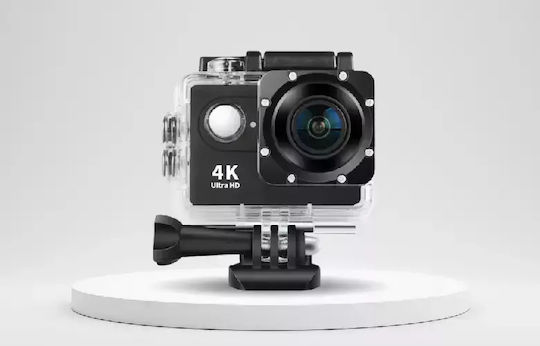 Clever Clever 30fps Action Camera 4K Ultra HD Υποβρύχια (με Θήκη) και Wi-Fi Μαύρη