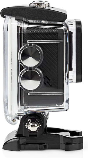 Nedis ACAM51BK Action Camera 4K Ultra HD Υποβρύχια (με Θήκη) με Οθόνη 2" και Wi-Fi Μαύρη