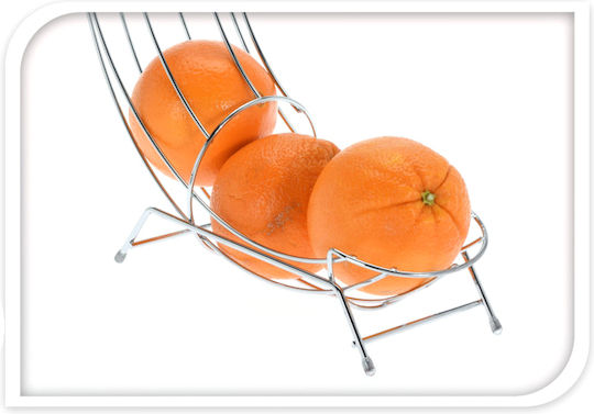 Excellent Houseware Fruitieră Metalic Argintiu 31x11x44buc
