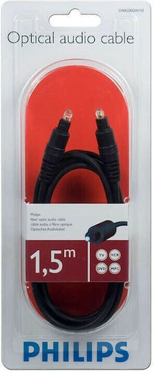 Philips Cablu audio optic TOS masculin - TOS masculin Negru 1.5m (SWA2302W/10)
