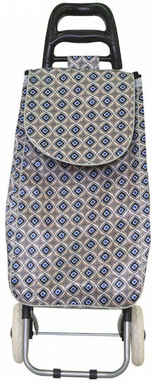 Shopping Trolley Lux Fabric 36lt Floral