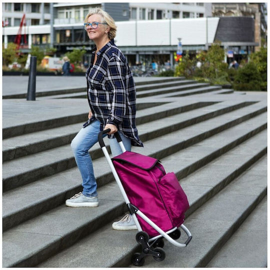 Expert Premium Shopping Trolley Purple 47x43x97cm