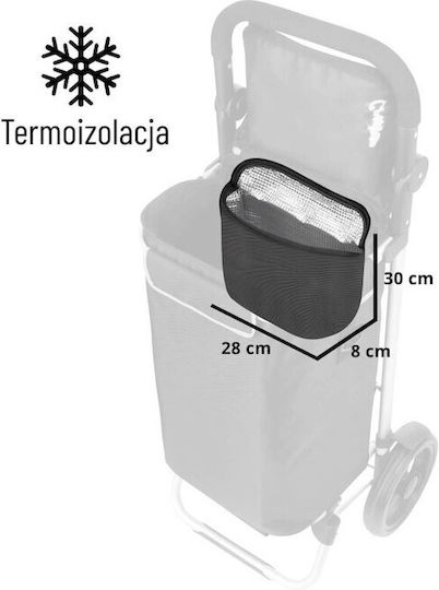 Allround Cruiser Shopping Trolley Black 45x35x100cm