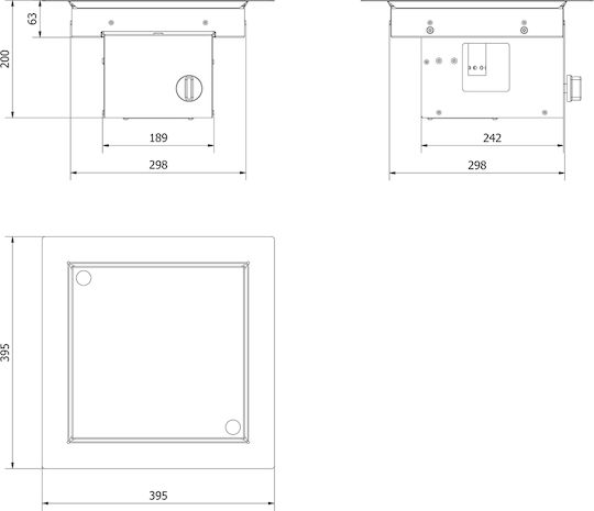 Kratki Gas Burner for Open Hearth Fireplace