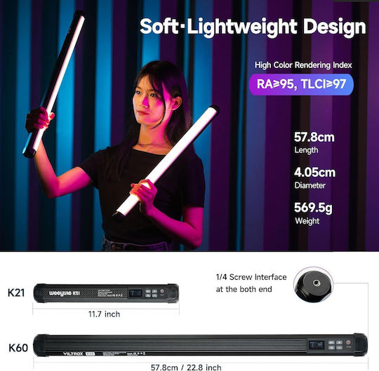 Viltrox LED-Licht 20W mit Helligkeit 1950lm
