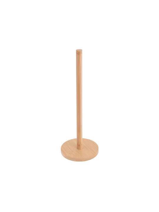 Sidirela Βάση για Χαρτί Κουζίνας Ξύλινη Καφέ 12x12x33cm E-3777