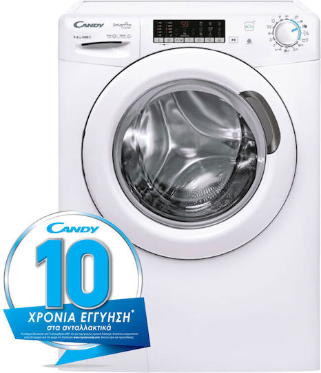 Candy Washer Dryer 9kg/6kg Steam 1400 Rounds with Wi-Fi