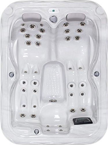 Astral Pool Mars Spa Freistehende Badewanne Bioethanol Kamine im Freien mit Hydrotherapie 213x160cm