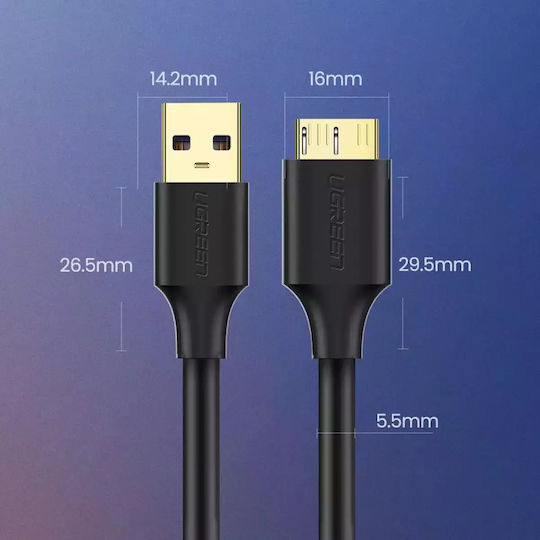 Ugreen 0.5m Regular USB 3.0 to micro USB Cable (10840)