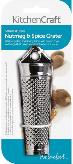 Kitchen Craft Τρίφτης Μπαχαρικών από Ανοξείδωτο Ατσάλι Ασημί 13x9cm