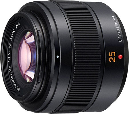 Panasonic Cadru complet Obiectiv Foto Leica DG Summilux 25mm f/1.4 II ASPH pentru Montura Micro Patru Treimi (MFT) Black