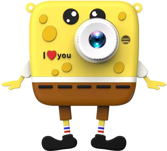 Cartoon Compact Φωτογραφική Μηχανή Κίτρινη