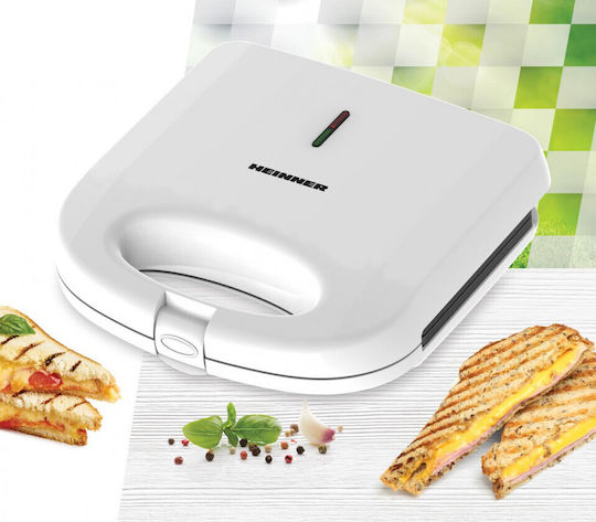 Heinner Sandwich Maker for for 2 Sandwiches Sandwiches 750W White
