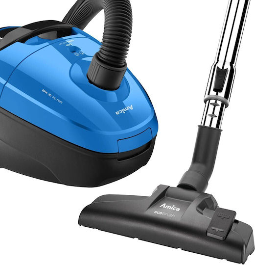 Amica Ora Ηλεκτρική Σκούπα 850W με Σακούλα 2lt Μπλε