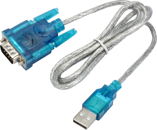 Akyga Usb-a Rs-232 Usb Cable 1 M Transparent Ak-co-02