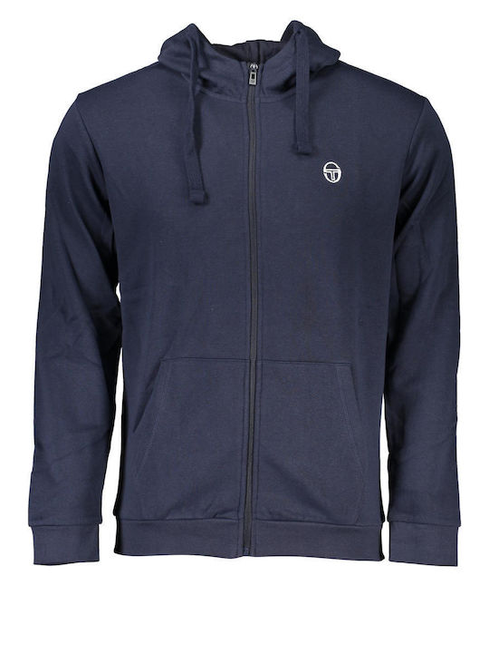 Sergio Tacchini Sweatshirt Fleece with Hood Blue