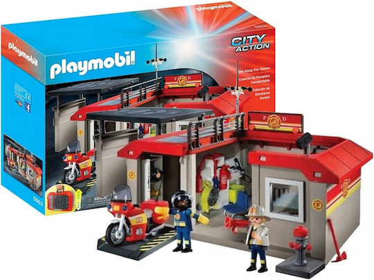 Playmobil City Action Exclusives Valiză: Stație de Pompieri pentru 4+ ani ani