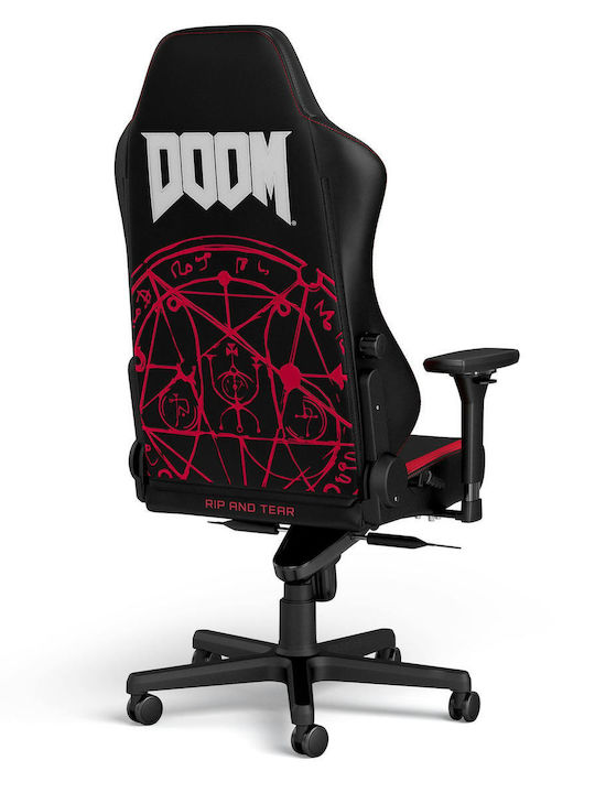 Noblechairs Hero Καρέκλα Gaming Δερματίνης με Ρυθμιζόμενα Μπράτσα DOOM Edition