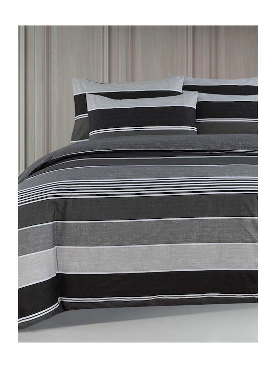 Espree Bettwäsche-Set Überdoppel 240x270cm. Grego Grey 4Stück