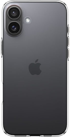 Spigen Liquid Crystal Umschlag Rückseite Silikon Transparent (iPhone 16 Plus)
