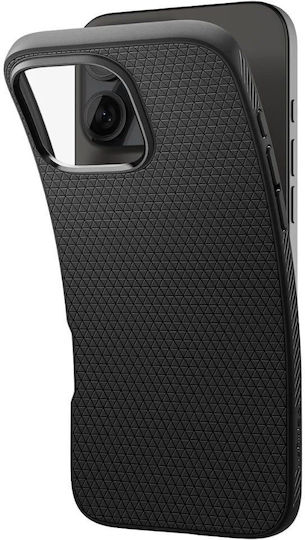 Spigen Liquid Air Umschlag Rückseite Silikon 0.3mm Matte Black (iPhone 17 Pro / iPhone 16 Pro)