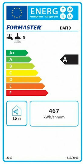 Dafi An der Wand montiert Sofortiger Warmwasserspeicher Küche 9kW
